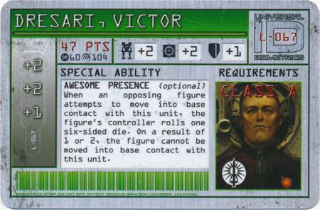L 067 Victor Dresari Mechwarrior Wolf Strike Mechwarrior Cards All L 067 Victor Dresari Mechwarrior Wolf Strike Mechwarrior Cards All