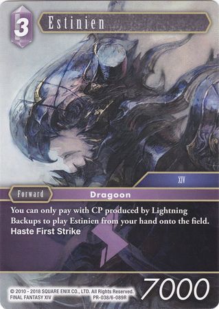 Estinien PR 038 6 089R Hero Promo Final Fantasy TCG Promos Estinien PR 038 6 089R Hero Promo Final Fantasy TCG Promos