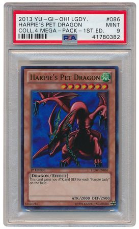 Harpie s Pet Dragon LCJW EN086 PSA Mint 9 Ultra Rare 1st Ed LCJW 0382 Legendary Collection 4 Joey s World LCJW Harpie s Pet Dragon LCJW EN086 PSA Mint 9 Ultra Rare 1st Ed LCJW 0382 Legendary Collection 4 Joey s World LCJW