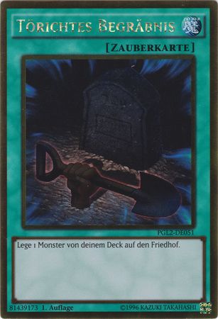 Torichtes Begrabnis PGL2 DE051 Gold Rare 1st Edition German Yugioh Cards Torichtes Begrabnis PGL2 DE051 Gold Rare 1st Edition German Yugioh Cards
