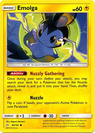 Emolga 46 181 Common Sun Moon Team Up Singles Emolga 46 181 Common Sun Moon Team Up Singles