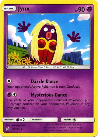Jynx 68 181 Uncommon Sun Moon Team Up Singles Jynx 68 181 Uncommon Sun Moon Team Up Singles