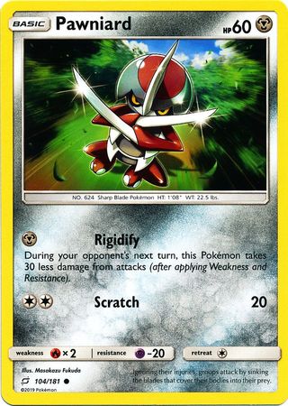 Pawniard 104 181 Common Sun Moon Team Up Singles Pawniard 104 181 Common Sun Moon Team Up Singles