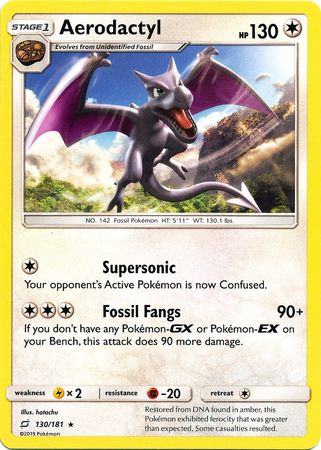 Aerodactyl and Old Amber Fossil from Pokemon Card 151