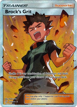 Brock s Grit 172 181 Full Art Ultra Rare Sun Moon Team Up Singles Brock s Grit 172 181 Full Art Ultra Rare Sun Moon Team Up Singles