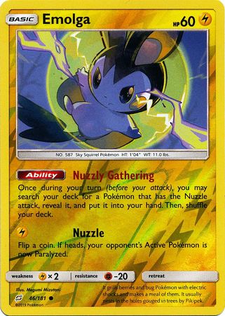 Emolga 46 181 Common Reverse Holo Emolga 46 181 Common Reverse Holo