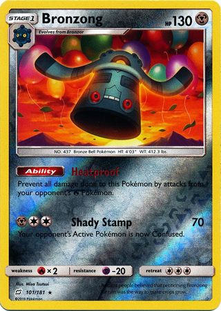 Bronzong 101 181 Rare Reverse Holo Sun Moon Team Up Reverse Holo Singles Bronzong 101 181 Rare Reverse Holo Sun Moon Team Up Reverse Holo Singles
