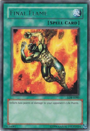Final Flame LOB E080 Rare Unlimited Legend Of Blue Eyes White Dragon LOB Unlimited Singles Final Flame LOB E080 Rare Unlimited Legend Of Blue Eyes White Dragon LOB Unlimited Singles