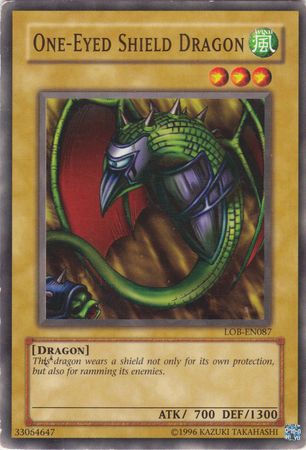 One Eyed Shield Dragon LOB EN087 Common Unlimited Legend Of Blue Eyes White Dragon LOB Unlimited Singles One Eyed Shield Dragon LOB EN087 Common Unlimited Legend Of Blue Eyes White Dragon LOB Unlimited Singles