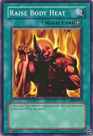 Raise Body Heat LOB E077 Common Unlimited Legend Of Blue Eyes White Dragon LOB Unlimited Singles Raise Body Heat LOB E077 Common Unlimited Legend Of Blue Eyes White Dragon LOB Unlimited Singles