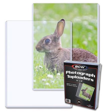 BCW 25ct 6 x 8 Photograph Toploaders 1 TLCH 6X8 BCW 25ct 6 x 8 Photograph Toploaders 1 TLCH 6X8