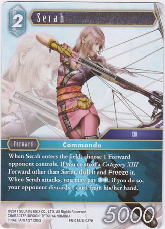 Serah PR 026 4 037H Non Holo Promo Serah PR 026 4 037H Non Holo Promo
