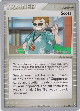 Scott 81 108 2008 World Championship Card Scott 81 108 2008 World Championship Card