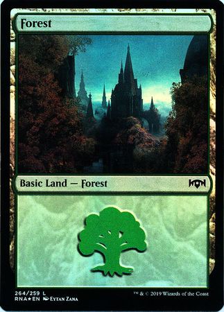 Forest 264 259 Foil Ravnica Allegiance Foil Singles Forest 264 259 Foil Ravnica Allegiance Foil Singles