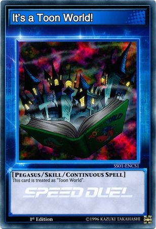 It s a Toon World SS01 ENCS1 Common 1st Edition Speed Duel Starter Decks Destiny Masters Singles It s a Toon World SS01 ENCS1 Common 1st Edition Speed Duel Starter Decks Destiny Masters Singles