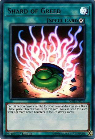 Shard of Greed SS01 ENV01 Ultra Rare 1st Edition Speed Duel Starter Decks Destiny Masters Singles Shard of Greed SS01 ENV01 Ultra Rare 1st Edition Speed Duel Starter Decks Destiny Masters Singles