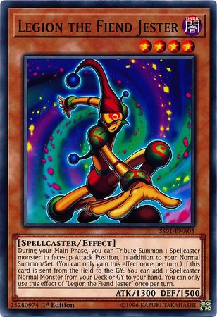 Legion the Fiend Jester SS01 ENA05 Common 1st Edition Speed Duel Starter Decks Destiny Masters Singles Legion the Fiend Jester SS01 ENA05 Common 1st Edition Speed Duel Starter Decks Destiny Masters Singles