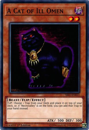 A Cat of Ill Omen SS01 ENB11 Common 1st Edition Speed Duel Starter Decks Destiny Masters Singles A Cat of Ill Omen SS01 ENB11 Common 1st Edition Speed Duel Starter Decks Destiny Masters Singles