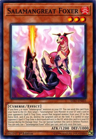 Salamangreat Foxer SAST EN005 Common 1st Edition Savage Strike 1st Edition Singles Salamangreat Foxer SAST EN005 Common 1st Edition Savage Strike 1st Edition Singles