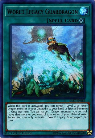 World Legacy Guardragon SAST EN062 Ultra Rare 1st Edition World Legacy Guardragon SAST EN062 Ultra Rare 1st Edition