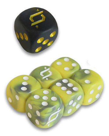 Sun Moon Team Up Dice set of 6 Plus Bonus Die From the Elite Trainer Kit Sun Moon Team Up Dice set of 6 Plus Bonus Die From the Elite Trainer Kit