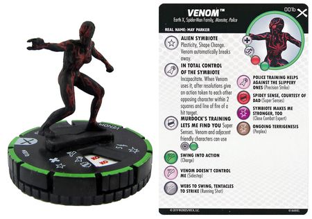 Venom 001b Earth X Marvel Heroclix Venom 001b Earth X Marvel Heroclix