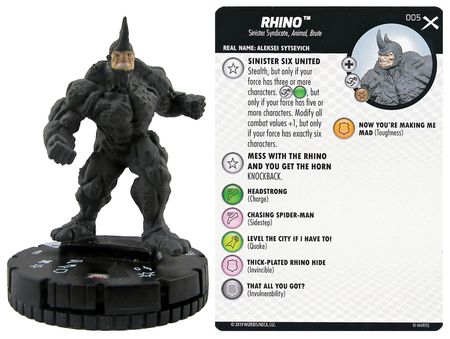 Rhino 005 Earth X Marvel Heroclix Rhino 005 Earth X Marvel Heroclix