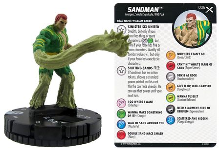 Sandman 006 Earth X Marvel Heroclix Marvel Earth X Singles Sandman 006 Earth X Marvel Heroclix Marvel Earth X Singles