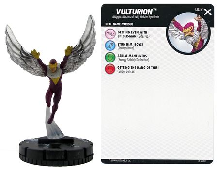 Heroclix Earth X set Vulturion #008 Common figure w/card! 