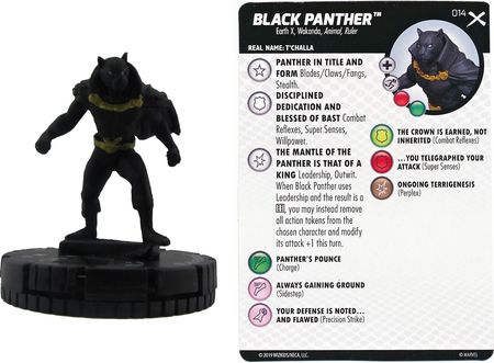 Heroclix Earth X set Black Panther #014 Common figure w/card! 