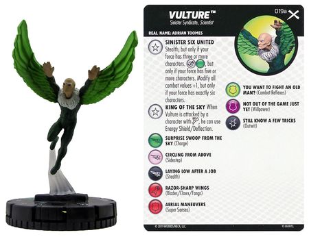 Heroclix Earth X Vulture #019a Uncommon w/ Card