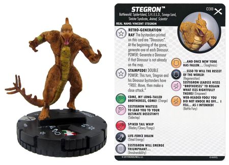 Stegron 038 Earth X Marvel Heroclix Stegron 038 Earth X Marvel Heroclix