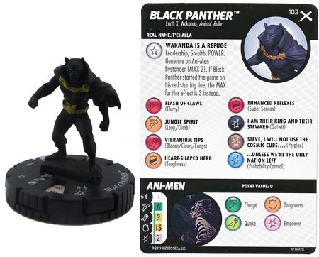 Black Panther 102 Earth X Starter Set Marvel Heroclix Marvel Earth X Starter Set Black Panther 102 Earth X Starter Set Marvel Heroclix Marvel Earth X Starter Set