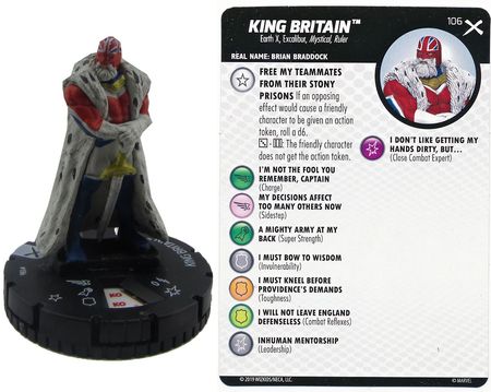 King Britain 106 Earth X Starter Set Marvel Heroclix Marvel Earth X Starter Set King Britain 106 Earth X Starter Set Marvel Heroclix Marvel Earth X Starter Set