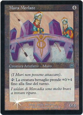 Mura Merlate Crenellated Wall Foil Italian Mercadian Masques Mercadian Masques Italian Singles Mura Merlate Crenellated Wall Foil Italian Mercadian Masques Mercadian Masques Italian Singles