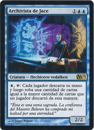 Archivista de Jace Jace s Archivist Spanish M12 Magic 2012 Spanish Singles Archivista de Jace Jace s Archivist Spanish M12 Magic 2012 Spanish Singles