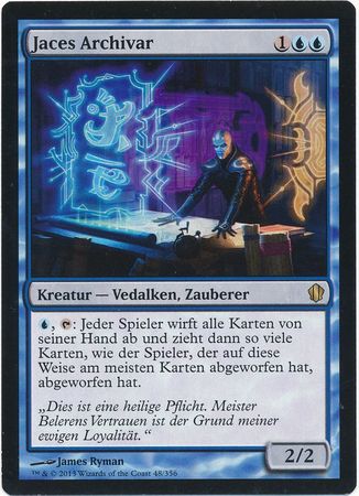 Jaces Archivar Jace s Archivist German Commander 2013 Commander 2013 German Singles Jaces Archivar Jace s Archivist German Commander 2013 Commander 2013 German Singles