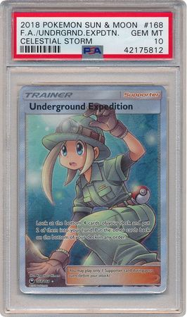 Underground Expedition 168 168 PSA GEM MT 10 Full Art Ultra Rare 5812 Sun Moon Celestial Storm Singles Underground Expedition 168 168 PSA GEM MT 10 Full Art Ultra Rare 5812 Sun Moon Celestial Storm Singles