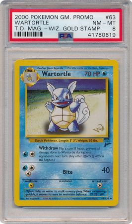 Wartortle 63 130 PSA NM MT 8 W Stamped Uncommon Promo 0619 Pokemon Wizards and other Stamped Promos Wartortle 63 130 PSA NM MT 8 W Stamped Uncommon Promo 0619 Pokemon Wizards and other Stamped Promos