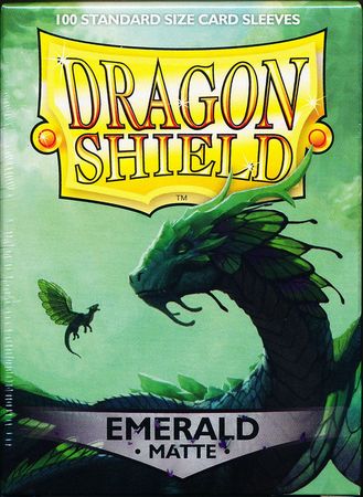 Dragon Shield Matte Emerald 100ct Standard Size Sleeves AT 11036 Dragon Shield Matte Emerald 100ct Standard Size Sleeves AT 11036