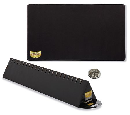 Dragon Shield Plain Black Playmat w Storage Case Random Coin AT 20501 Playmats Dragon Shield Plain Black Playmat w Storage Case Random Coin AT 20501 Playmats