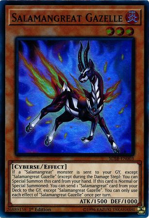 Salamangreat Gazelle SDSB EN003 Super Rare 1st Edition Salamangreat Gazelle SDSB EN003 Super Rare 1st Edition