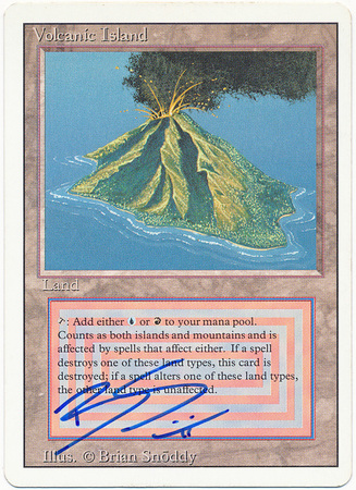 Volcanic Island Artist Signed Excellent 20725 Revised Revised 3rd Edition Magic Cards Singles Volcanic Island Artist Signed Excellent 20725 Revised Revised 3rd Edition Magic Cards Singles