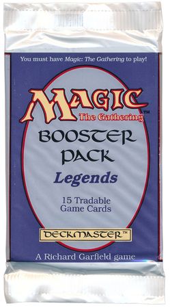 Legends Booster Pack 20747 MTG Magic The Gathering Sealed Product Legends Booster Pack 20747 MTG Magic The Gathering Sealed Product