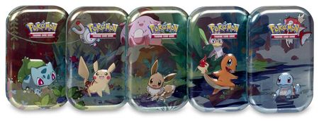 Kanto Friends Mini Collector s Tins Set of 5 Tins Pokemon Pokemon Sealed Product Kanto Friends Mini Collector s Tins Set of 5 Tins Pokemon Pokemon Sealed Product