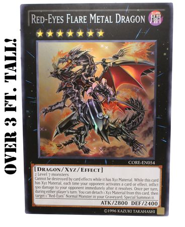 Red Eyes Flare Metal Dragon Giant Card Near Mint 20731 Red Eyes Flare Metal Dragon Giant Card Near Mint 20731