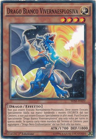 Drago Bianco Vivernaesplosiva SDSE IT022 Common 1st Edition Drago Bianco Vivernaesplosiva SDSE IT022 Common 1st Edition
