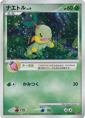 Turtwig Japanese 001 PPP Holo Promo Turtwig Japanese 001 PPP Holo Promo