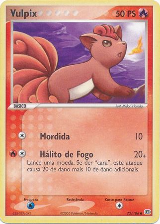 Vulpix 72 106 Common Portuguese Ex Emerald Other Non English Pokemon Singles Vulpix 72 106 Common Portuguese Ex Emerald Other Non English Pokemon Singles