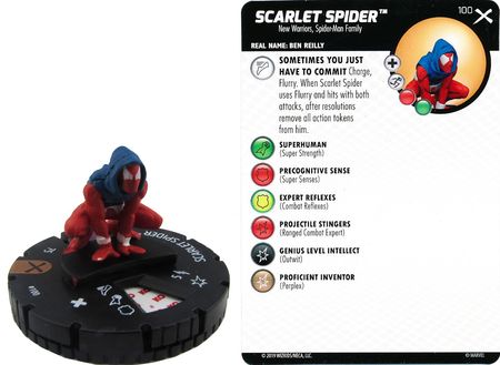 Scarlet Spider 100 Earth X OP Kit Marvel Heroclix Scarlet Spider 100 Earth X OP Kit Marvel Heroclix